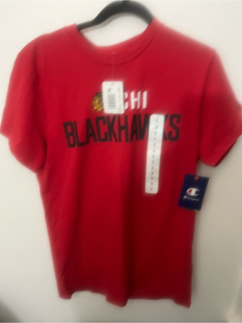 Champion Red Chicago Blackhawks Graphic Short Sleeve Tee